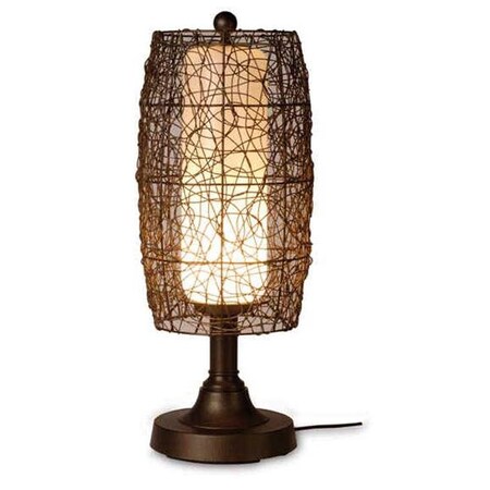 Patio Living Patio Living 68287 Bronze Table Lamp - Walnut shade 68287